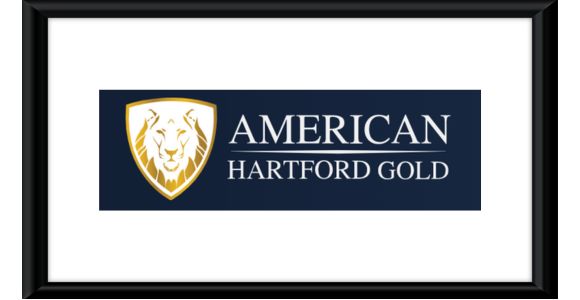 american hartford gold logo inside a black frame